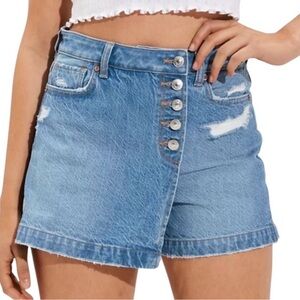 American Eagle Blue Denim Skort